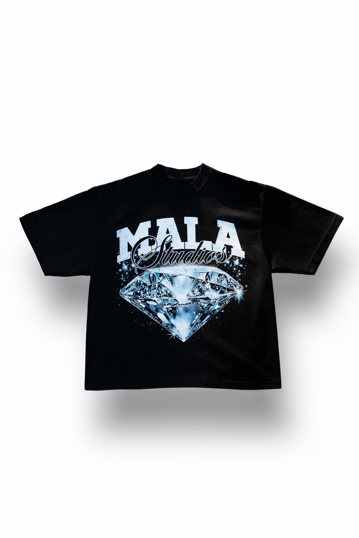 DIAMONDS ARE FOREVER / MALA STUDIOS BLACK T-SHIRT